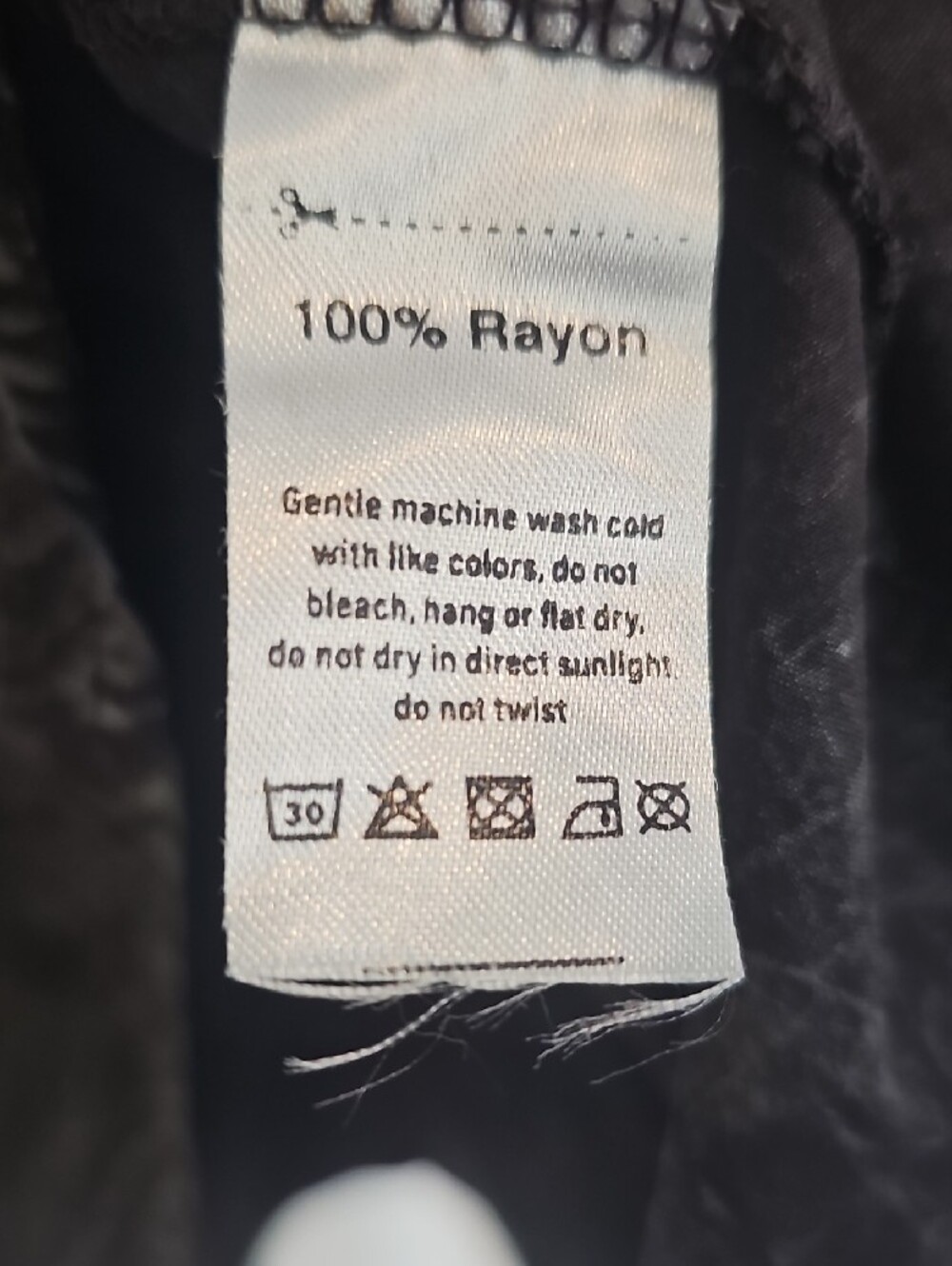 Silky Crush Texture Black Sleeveless Women’s Tank Top - Picture 4 of 5